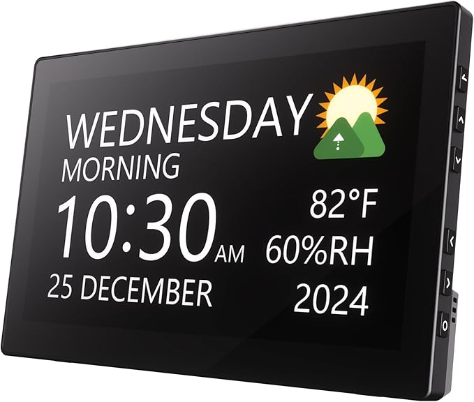 Raynic Digital Clock, Large Display Calendar Clock