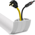 Floor Cord Cover 3.3FT Cord Covers for Wires on Floor Protect Wires & Prevent Trip Hazards, Easy to Cut for Home, Office, School, Concerts, Cavity W0.6in x H0.32in