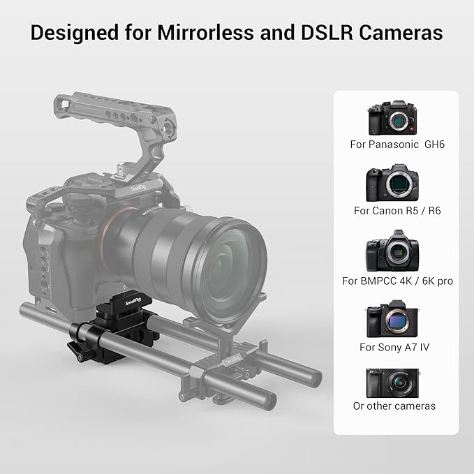 SMALLRIG Universal 15mm Rail Support System