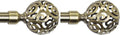 CHICOLOGY 3/4 to 1 inch Diameter Pole for Drapes Finials, Window Decor Elegant Finished, Bronze, Nickel & Black Curtain Rods, 48 to 86 inches, Antique Brass-Clare (Pack of 2)