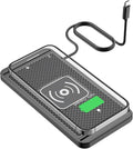 Wireless Charging Pad for Car for Jeep Gladiator Overland(JT) Gladiator Rubicon(JT), 15W Fast Wireless Charger Mat Non-Slip Silicone Car Center Console Phone Charging Pad,A/15W-Type-c