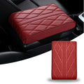 Car Armrest Cushion for Nissan Murano III (Z52) 2015-2017 2018 2020 2021 2022 2023, Car Armrest Pad Soft Leather Car Center Console Cover Car Interior Accessories,C-Red