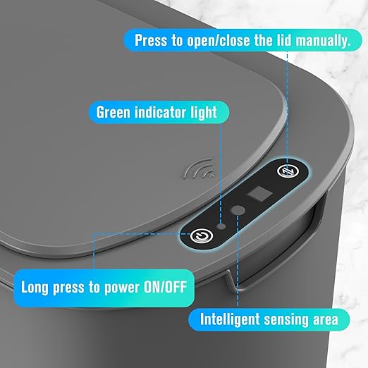 Cesun Automatic Motion Sensor Bathroom Trash Can