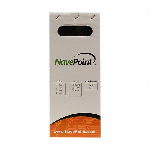 NavePoint 250ft in Wall Audio Speaker Cable Wire CL2 12/2 AWG Gauge 2 Conductor