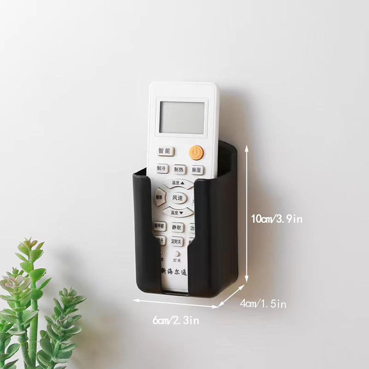 6pcs Remote Control Organizer Wall Adhesive Pen Holder for Home Office School Opening Design Easy Manipulate Clicker