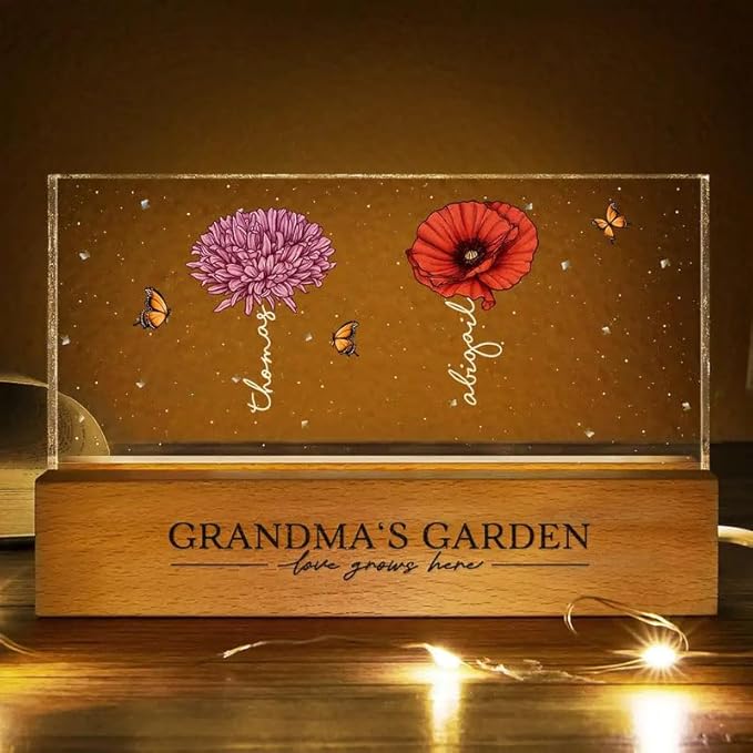 Peties.com Personalized Rectangle LED Light