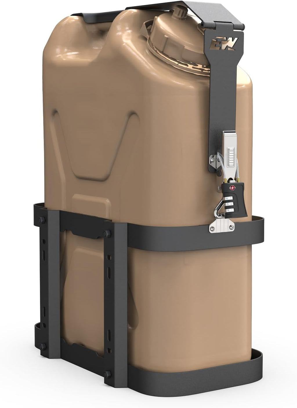 ELITEWILL 5 Gallon Water Containers Mount Holder, Lockable 20L Water Storage Bracket, Fit for Scepter Water Container & Gas Can Holder for Camping, RV, Off-Road and Overlanding