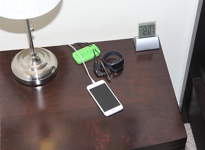 Heaviest Cable Organizer on The Market! Compact and Weighted Desktop Cord Holder and Cable Organizer, Eco-Friendly Silicone, No Bad Smell, Bundled with 4 Reusable Cable Ties! (Green)