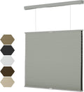 Top Down Bottom Up（TDBU） Cellular Shades, 1.5 inch Cordless Blackout Honeycomb Pleated Blinds for Windows Home Bedroom Office, Light Control, Thermal Insulated, 45 "W x 72" H, Grey