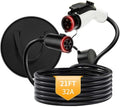 32A 21FT J1772 EV Extension Cable, Level 2 EV Charger Extension Cord, Heavy-Duty 240V EV Extension Cable for Fast Charging (21FT)
