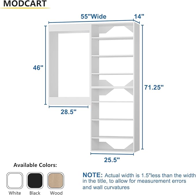 Modular Closet System, Wood Closet Tower Storage