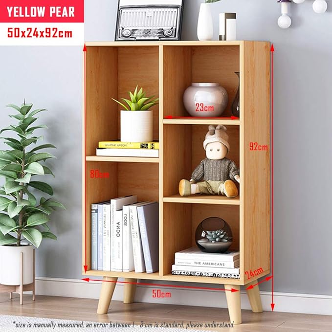 IOTXY Wooden Open Shelf Bookcase