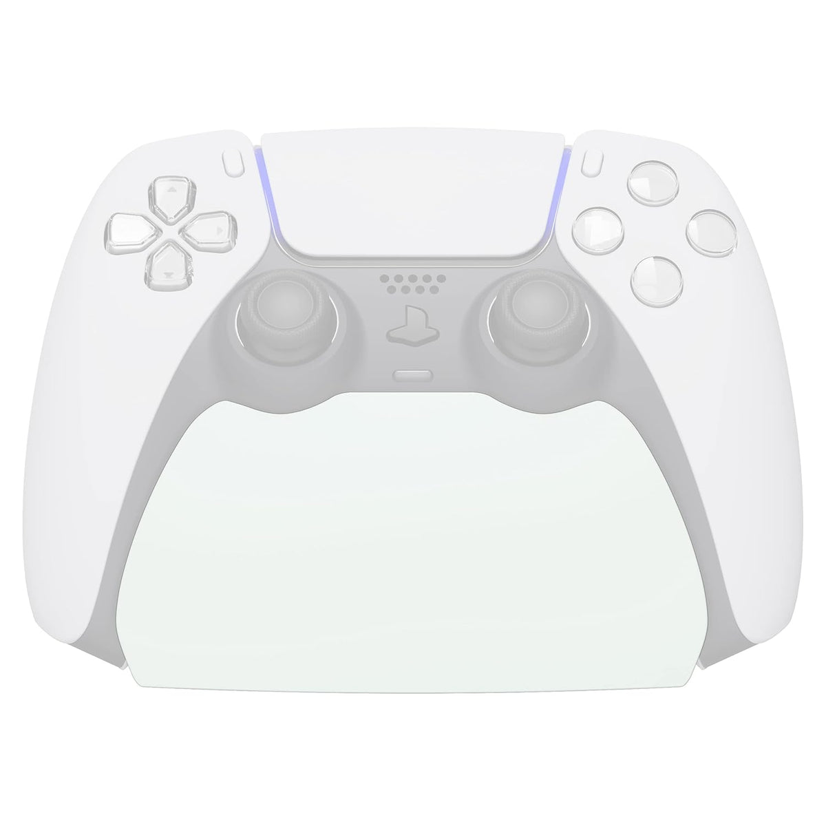 PlayVital White Controller Display Stand for ps5, Gamepad Accessories Desk Holder for ps5 Controller with Rubber Pads