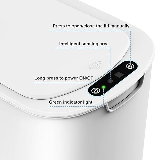 Cesun Motion Sensor Trash Can, 5 Gallon Automatic Bathroom Garbage Can