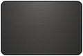 Brushed Metal Texture Desk Mat - Extended Mouse Pad & Desk Pad, Neoprene Surface, Non-Slip Rubber Base, Stitched Edges, Desk Protector for Keyboard & Mouse (Black, 12x18)