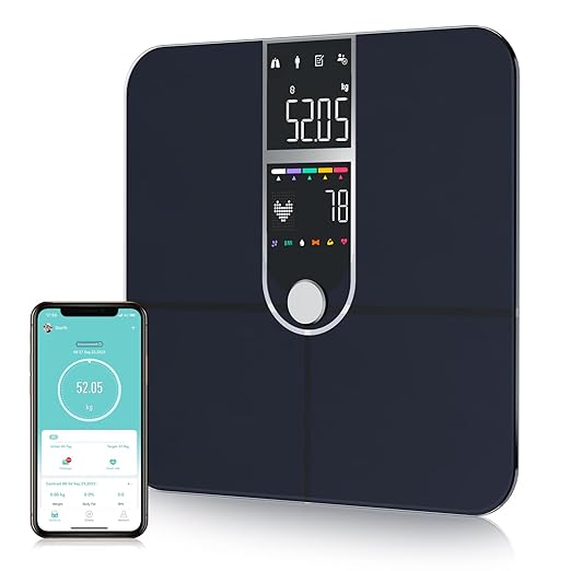 Smart Scale with BMI Body Fat Muscle Mass Digital Bathroom Weight Scale with