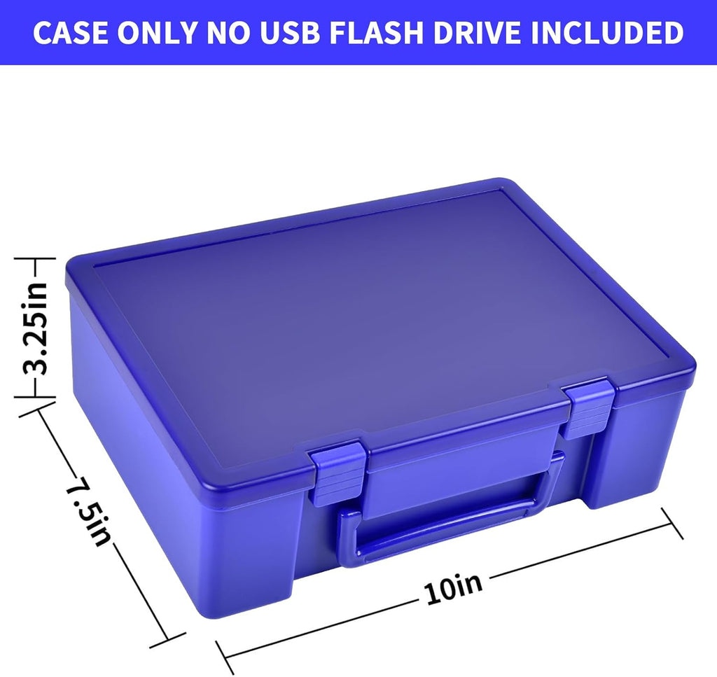 Flash Drive Case USB Memory Stick SD Card Storage Organizer- Holds 134pcs Thumb Drive Electronic Accessories Holder for Sandisk/for Samsung/for Inland/for PNY/for Netac (Blue)
