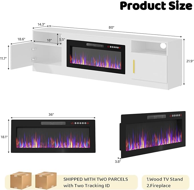 Lemberi Fireplace tv Stand