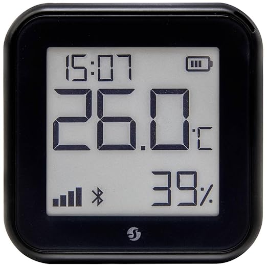 Shelly H&T Gen3 Black | Wi-Fi and Bluetooth Smart Temperature & Humidity Sensor