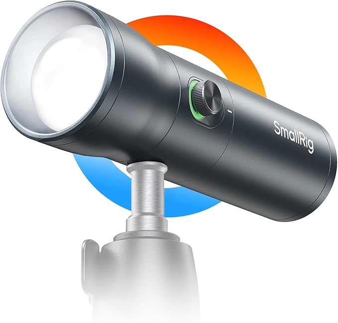 SMALLRIG RGB LED Photography Flashlight, 7500mAh Aluminum Alloy Patterned