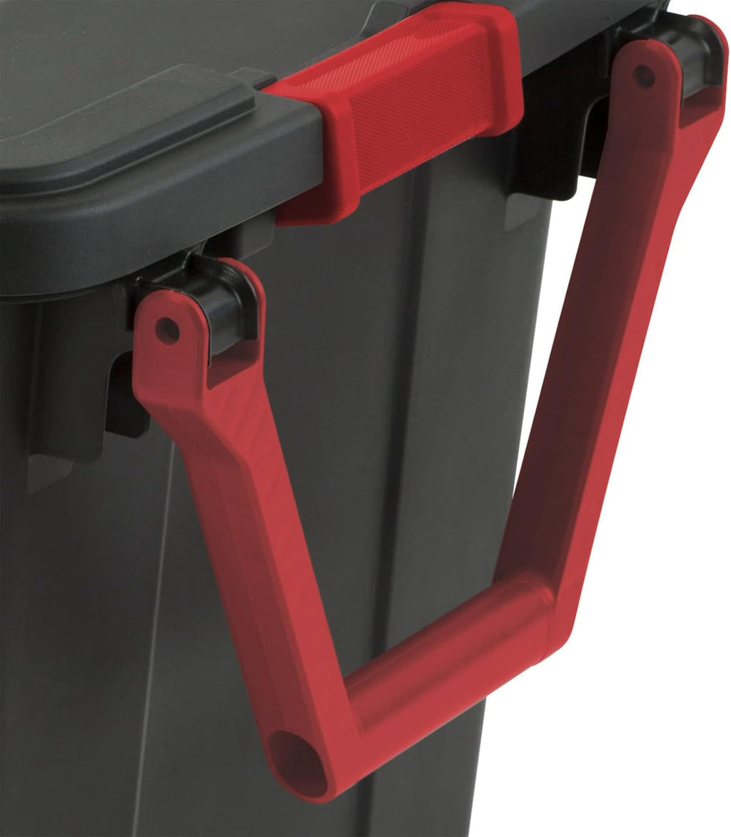 Storage Bins 40 Gallon Heavy-Duty Plastic Storage Bins, 2 Pack Container Totes with Durable Lid and Secure Latching Buckles, Stackable, Tough Storage Containers for Garage and Metal Rack Organizing