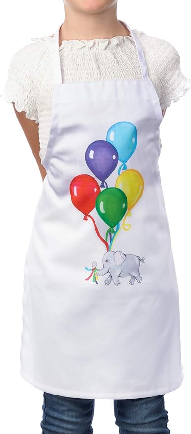 Kids Apron with Balloon Design, Medium Bib