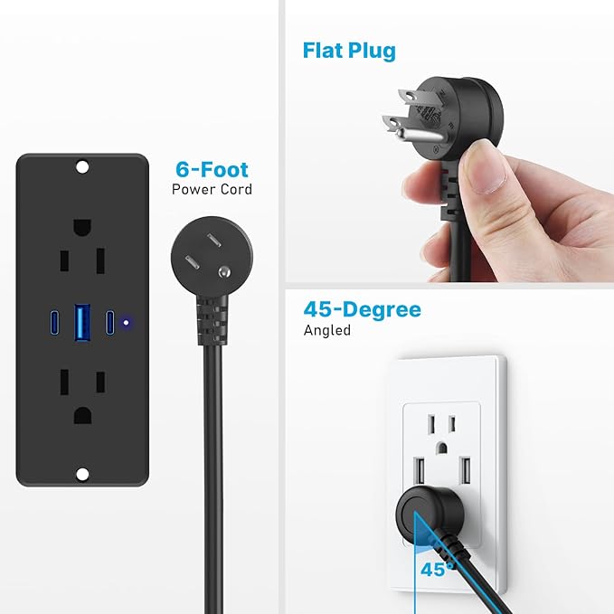 CCCEI Recessed Power Strip