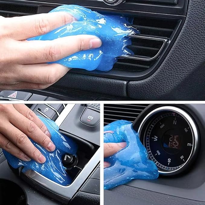 Car Cleaning Gel Compatible with Kia Seltos, 200g Detailing Putty for Auto Vents, Dashboard, Cup Holders - Reusable Multifunctional Dust Remover,200g*2