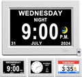 CAZOKASI 8inch Extra Large Impaired Vision Digital Alarm Clock