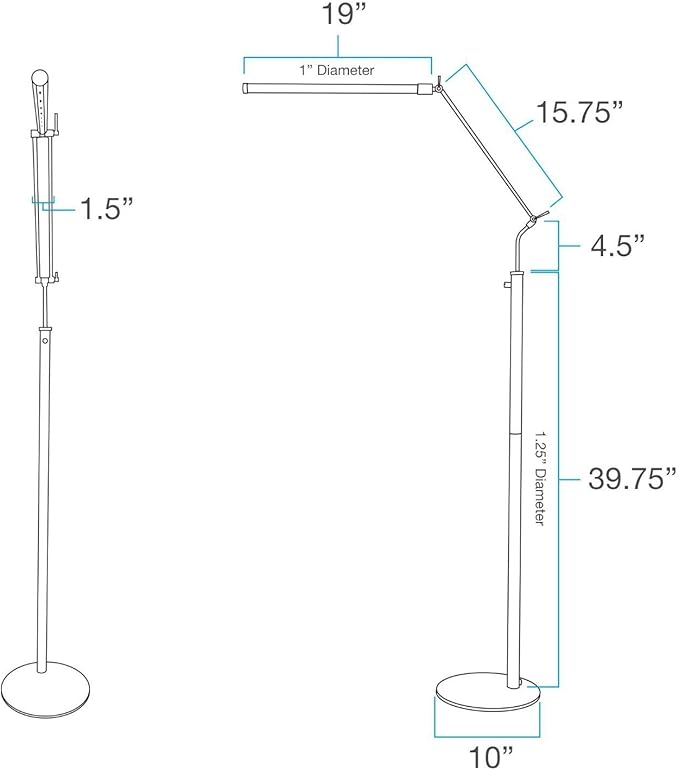 Cocoweb High Powered, LED Floor Lamp
