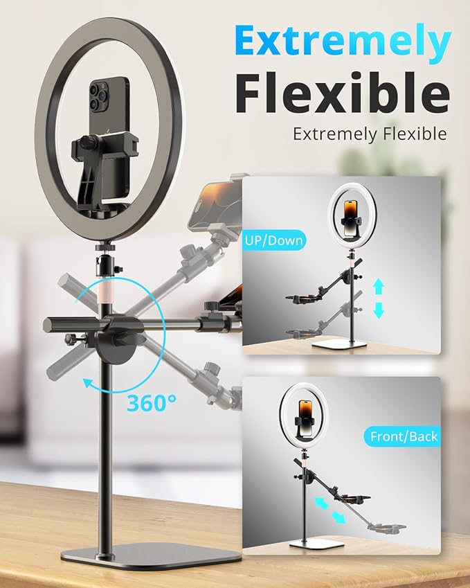 UBeesize 12" Desk Ring Light