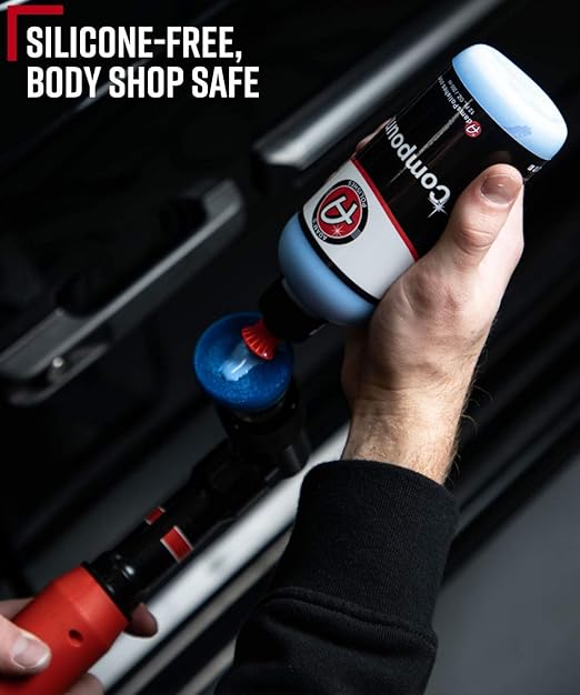 Adam's Paint Correcting Compound 12oz - Silicone-Free, Body Shop Safe, Low-Dust Formula - Heavier-Cut for Faster, Stronger Correcting for Clear Coat, Gel Coat, Single Stage Finishes