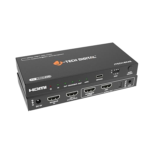J-Tech Digital 8K HDMI Audio Extractor