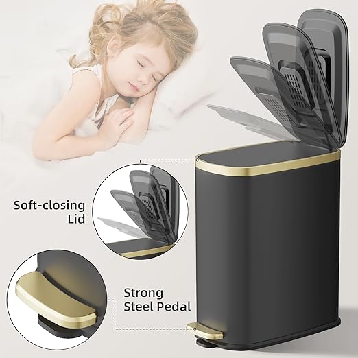 KUK Small Bathroom Trash Can