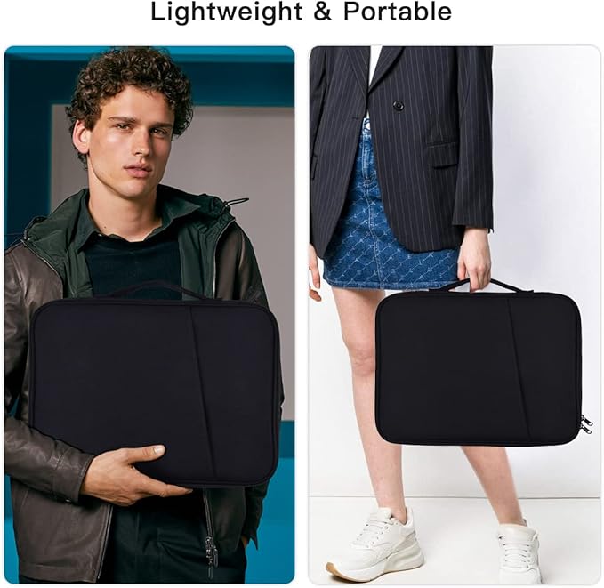 9-11 Inch Tablet Sleeve Case for 11-Inch iPad Pro M5 M4/Air M2 M3 2024 2025/Air 10.9"/Samsung Galaxy Tab S11 S9 S8 11"/A8/A9+,Samsung Galaxy Tab S7/A7/S6 Lite 10.4"/S5e/S4/S3/S2/S/Pro/Note Pouch-Black