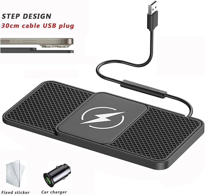 Car Wireless Phone Charger for BMW X2 X2M F39 18i 18d 20i 20d M35i 25d 25e, Non-Slip Fast Inductive Chargers Charging Pad Type-C Fastcharger Auto Electronic Accessories