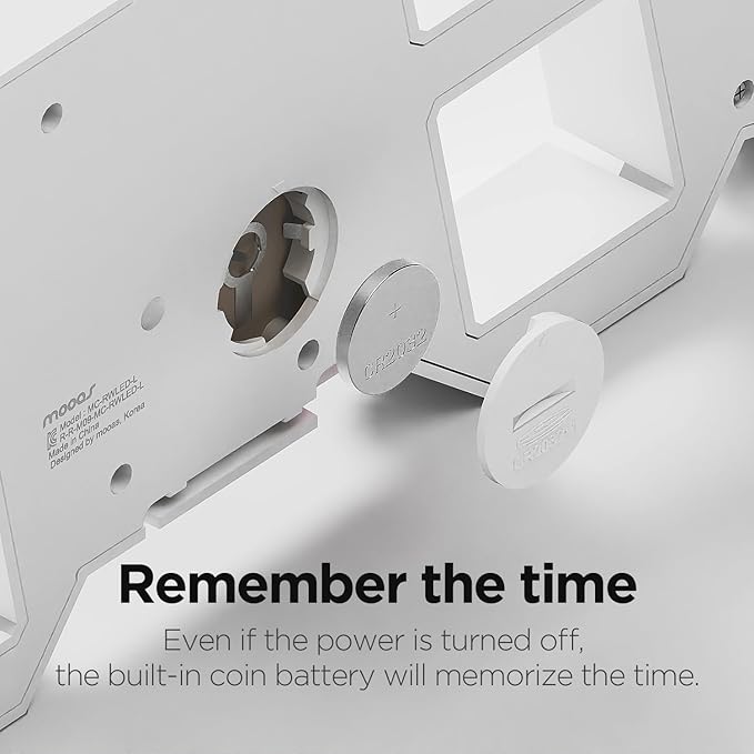 mooas 3D LED Clock