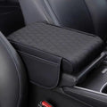 Car Armrest Pad for Lexus GX J150 J120 GX 460 400 GX OR Leather Armrest Box Mat Center Console Cushion Pad Universal Armrest Seat Box Cover Protector,Black, normal