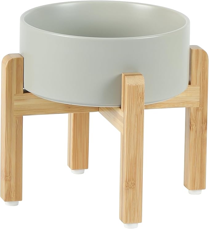 Ceramic Raised Dog Bowl Set, Elevated