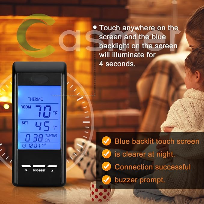 Universal Smart Fireplace Remote Control, Fit
