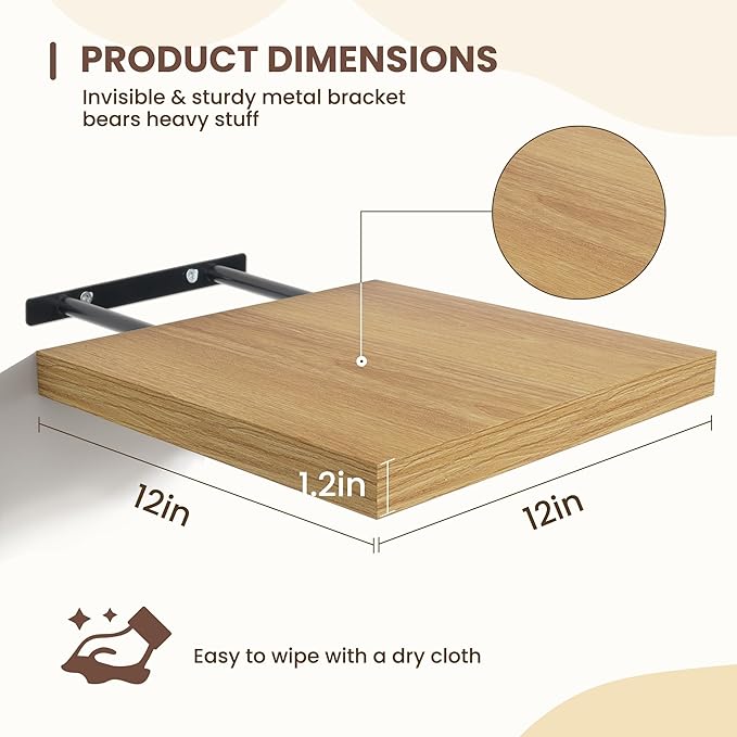Fun Memories Square Floating Shelves
