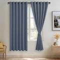 JIUZHEN Dusty Blue Blackout Curtains