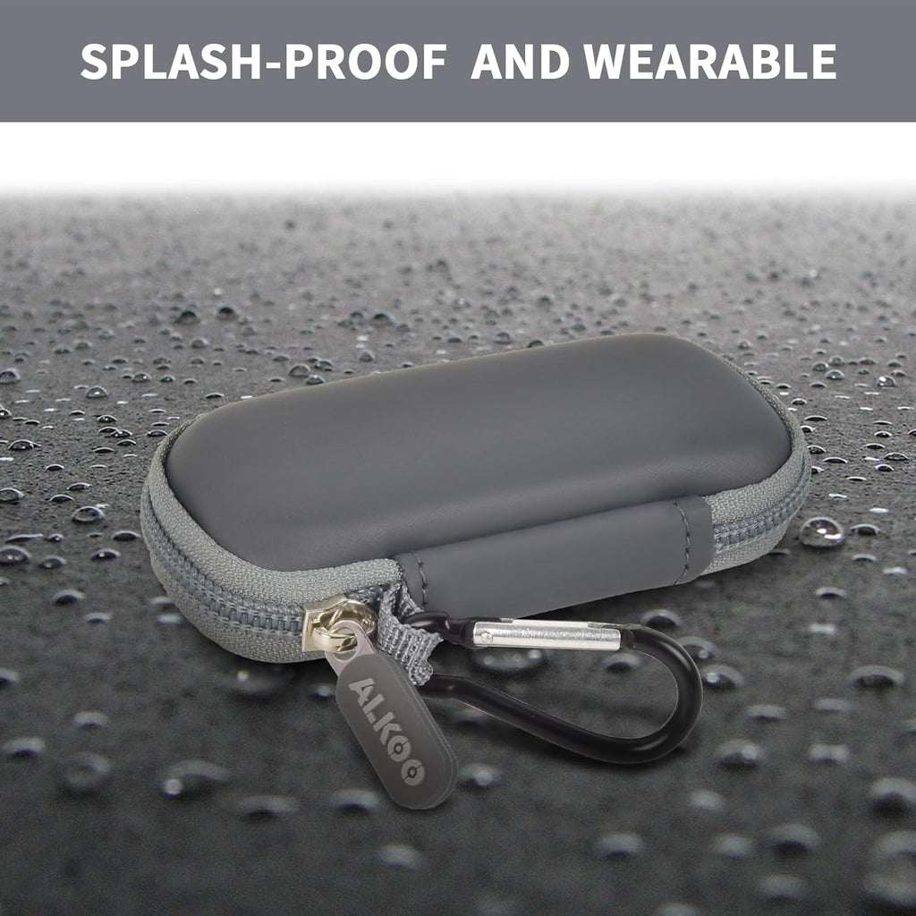 USB Flash Drive Case, SD Card Holder Compatible with Thumb Drive, Memory Cards, SDXC SDHC Storage Bag, Electronic Accessories Organizer for SanDisk for Samsung for Inland (Dark Grey)