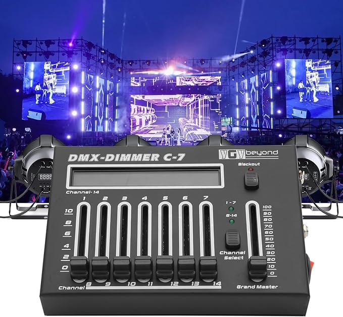 Ygybeyond DMX-C7Controller, Controller, Stage Lighting Equipment & Accessorie