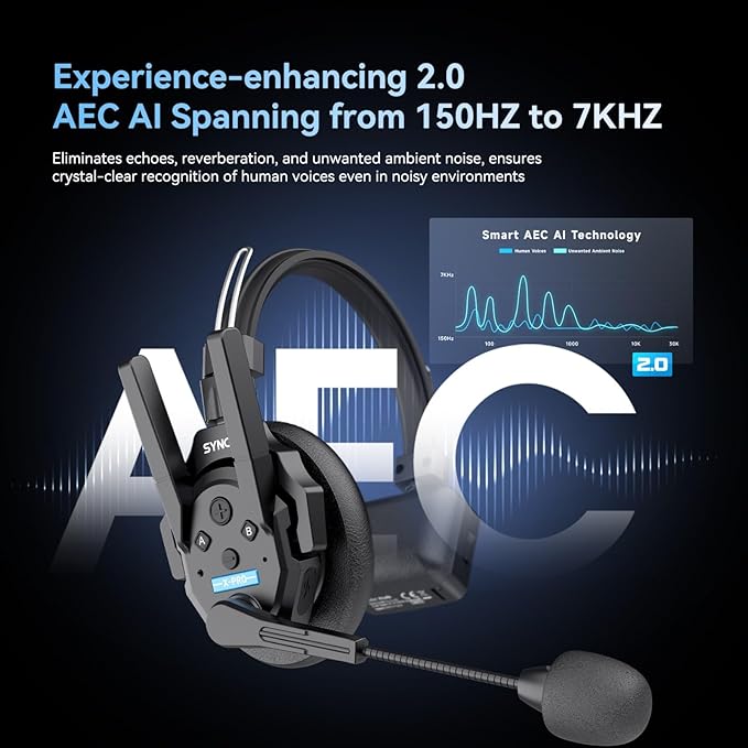 SYNCO XTalk Pro5 XPro X5 2.4GHz Wireless Headset Communication System Random