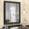 SMIROR Matte Black Bathroom Mirror