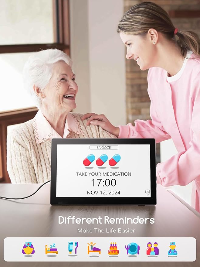 Raynic Digital Clock, Large Display Calendar Clock
