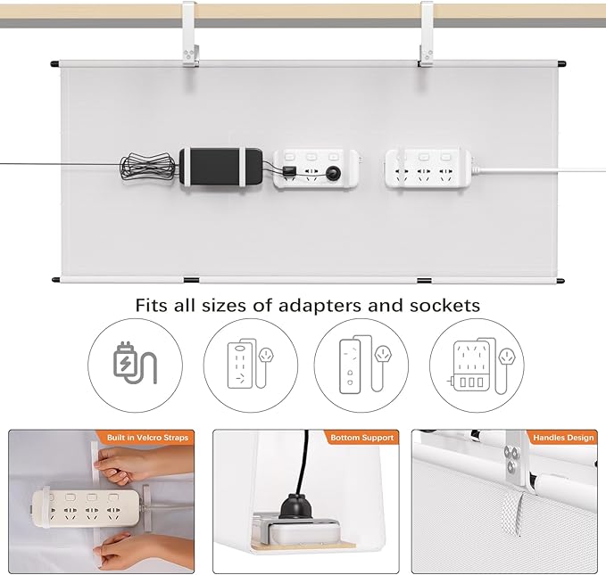 Under Desk Cable Management Tray