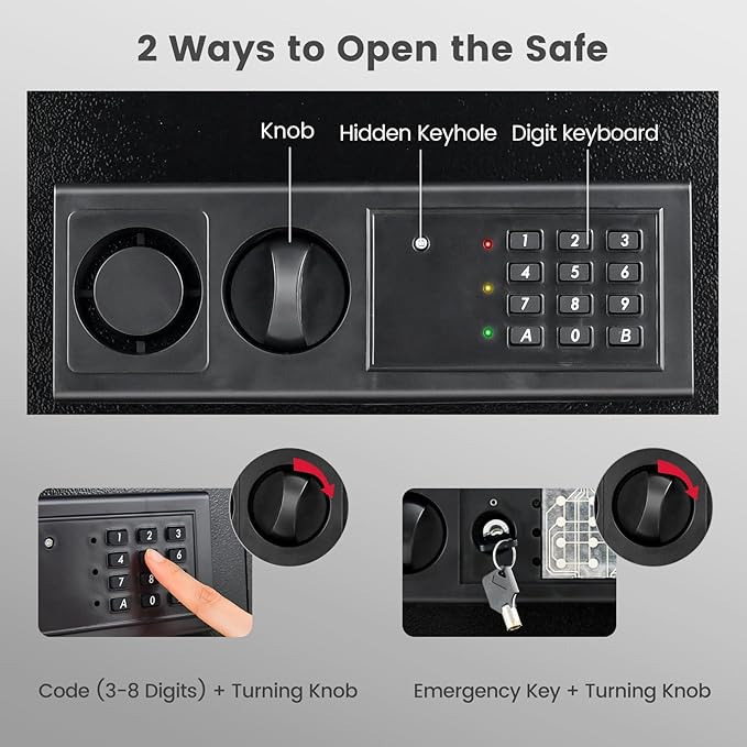S AFSTAR Wall Safe Box, Electronic Digital Safe Box