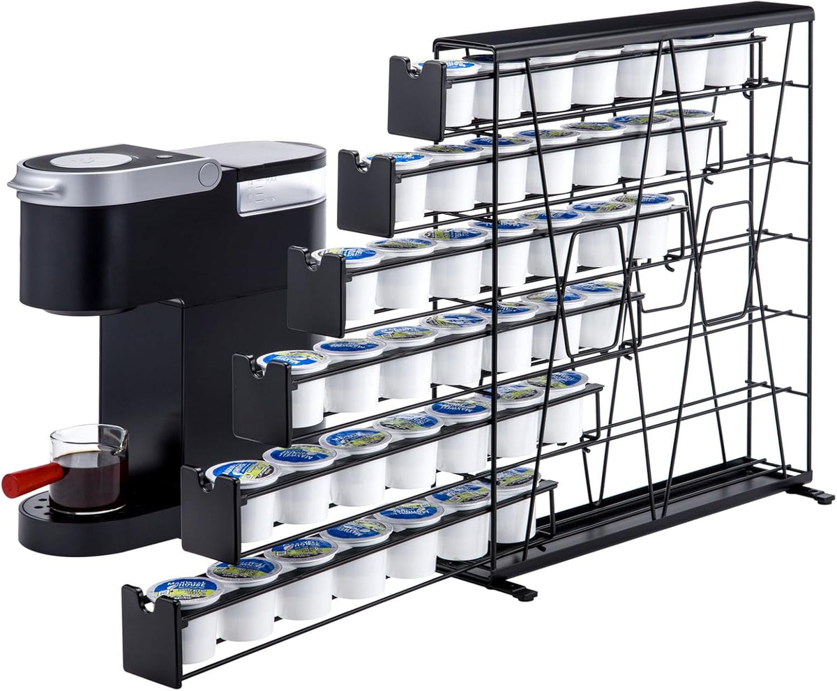 ZCDCP for K Cup Coffee Pod Holder, K Cup Holder Drawer Wall Mounted Coffee Pod Organiser (Holds 42 Coffee Pods)